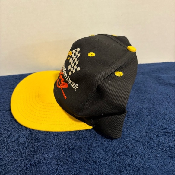 1995 Miller Genuine Draft MGD Beer NASCAR Racing Hat Cap Snapback Checker Flag - Picture 2 of 5